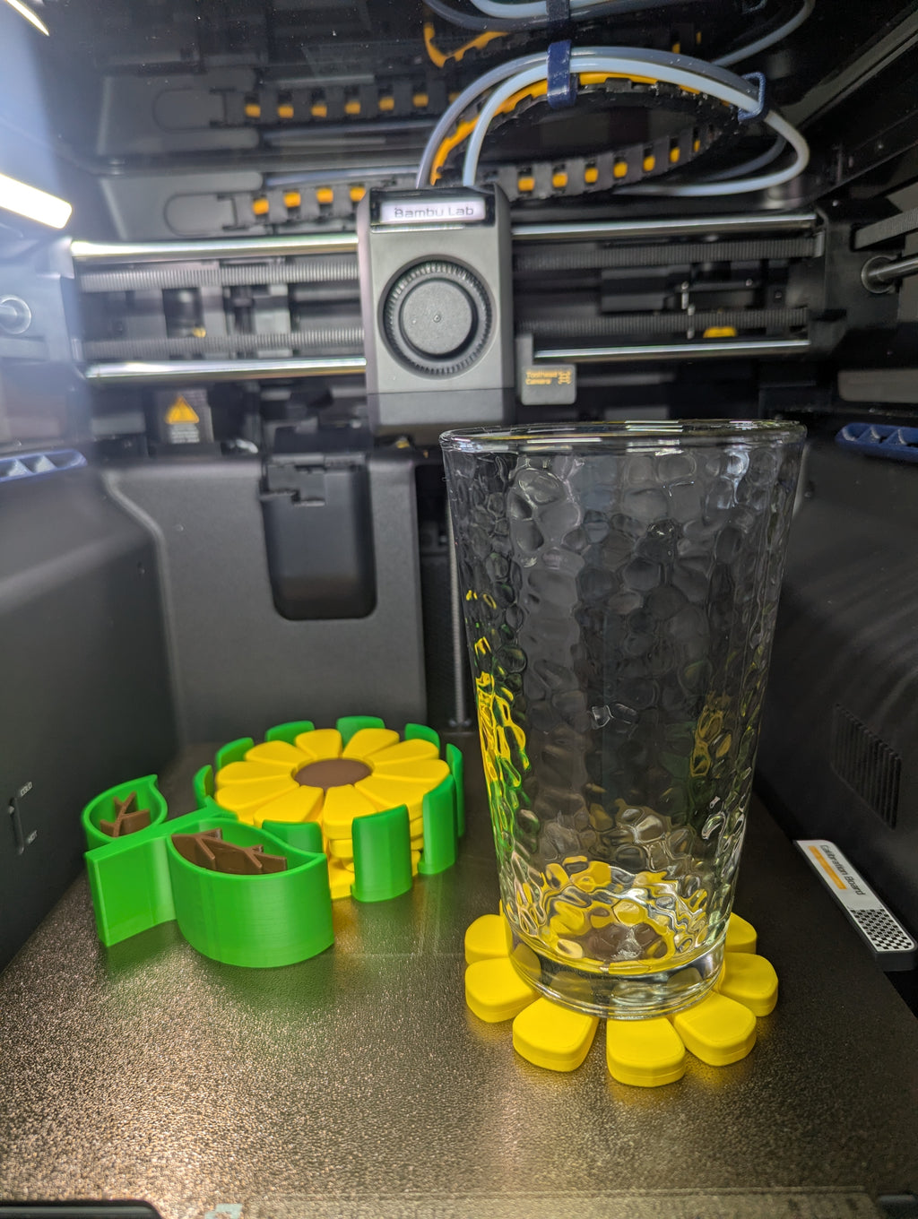 Sun Flower Coaster Holder Set